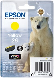 26 | 1x Geel | Origineel | Cartridges voor Epson