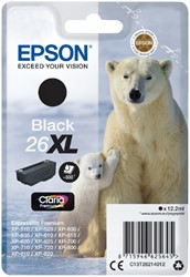 26 XL | 1x Zwart | Origineel | Cartridges voor Epson