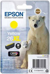 26 XL | 1x Geel | Origineel | Cartridges voor Epson