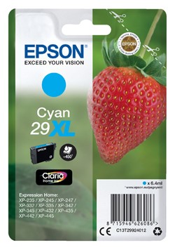 29 XL | 1x Cyaan | Origineel | Cartridges voor Epson