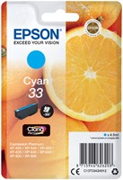 33 | 1x Cyaan | Origineel | Cartridges voor Epson