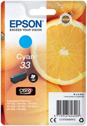 33 | 1x Cyaan | Origineel | Cartridges voor Epson
