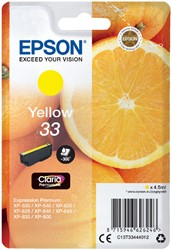 33 | 1x Geel | Origineel | Cartridges voor Epson