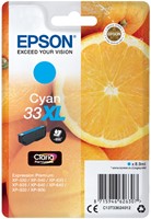 33 XL | 1x Cyaan | Origineel | Cartridges voor Epson