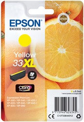 33 XL | 1x Geel | Origineel | Cartridges voor Epson