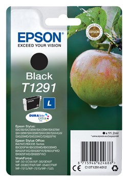 T1291 | 1x Zwart | Origineel | Cartridges voor Epson