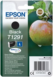 T1291 | 1x Zwart | Origineel | Cartridges voor Epson