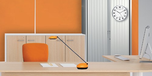 Wandklok Unilux Attraction Ø 22cm lichtgrijs/wit-3