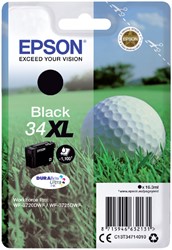 34 XL | 1x Zwart | Origineel | Cartridges voor Epson