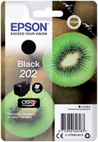 202 | 1x Zwart | Origineel | Cartridges voor Epson