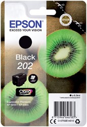 202 | 1x Zwart | Origineel | Cartridges voor Epson