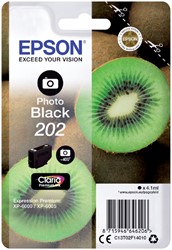 202 | 1x Foto Zwart | Origineel | Cartridges voor Epson