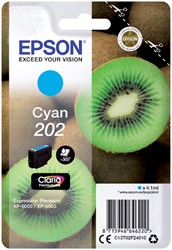 202 | 1x Cyaan | Origineel | Cartridges voor Epson