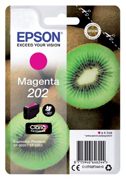 202 | 1x Magenta | Origineel | Cartridges voor Epson