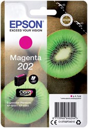 202 | 1x Magenta | Origineel | Cartridges voor Epson
