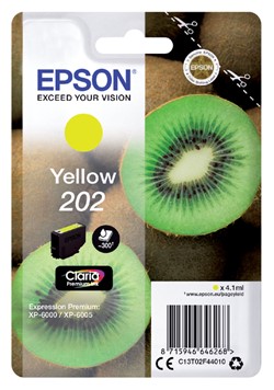 202 | 1x Geel | Origineel | Cartridges voor Epson
