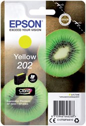 202 | 1x Geel | Origineel | Cartridges voor Epson