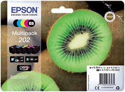 202 | 5 Pack | Origineel | Cartridges voor Epson