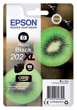 202 XL | 1x Foto Zwart | Origineel | Cartridges voor Epson