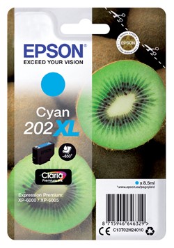 202 XL | 1x Cyaan | Origineel | Cartridges voor Epson