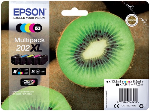 202 XL | 5 Pack | Origineel | Cartridges voor Epson