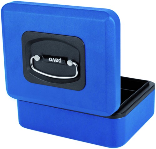 Geldkist Pavo Deluxe 200x160x90mm blauw-3