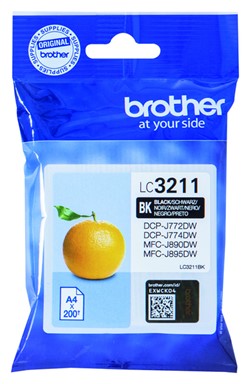 LC-3211 | 1x Zwart | Origineel | Cartridges voor Brother