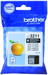 LC-3211 | 1x Zwart | Origineel | Cartridges voor Brother