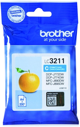 LC-3211 | 1x Cyaan | Origineel | Cartridges voor Brother