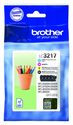 LC-3217 | 4 Pack | Origineel | Cartridges voor Brother