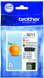 LC-3211 | 4 Pack | Origineel | Cartridges voor Brother