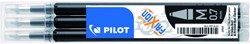 Rollerpenvulling PILOT friXion medium zwart set à 3 stuks