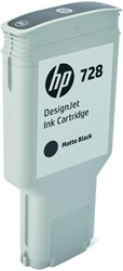 728 | 1x Mat Zwart  | Origineel | Cartridges voor HP