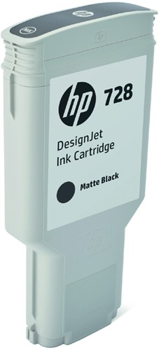 728 | 1x Mat Zwart  | Origineel | Cartridges voor HP