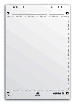 Flipoverpapier Oxford smart 650x980mm blanco 90 gram 20 vel