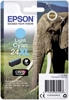24 XL | 1x Light Cyaan | Origineel | Cartridges voor Epson