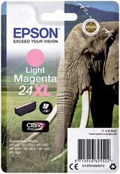 24 XL | 1x Light Magenta | Origineel | Cartridges voor Epson