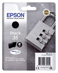 35 | 1x Zwart | Origineel | Cartridges voor Epson