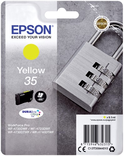 35 | 1x Geel | Origineel | Cartridges voor Epson