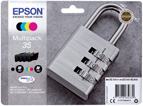 35 | 4 Pack | Origineel | Cartridges voor Epson
