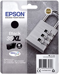 35 XL | 1x Zwart | Origineel | Cartridges voor Epson