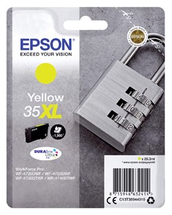 35 XL | 1x Geel | Origineel | Cartridges voor Epson