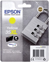 35 XL | 1x Geel | Origineel | Cartridges voor Epson