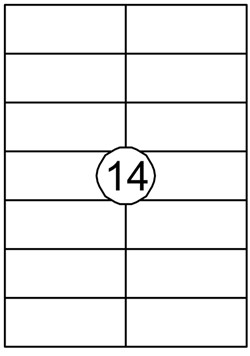 Etiket Quantore 105x42.4mm 1400 stuks