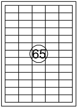 Etiket Quantore 38X21.2mm 975 stuks