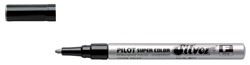Viltstift PILOT Super Color lakmarker fijn zilver