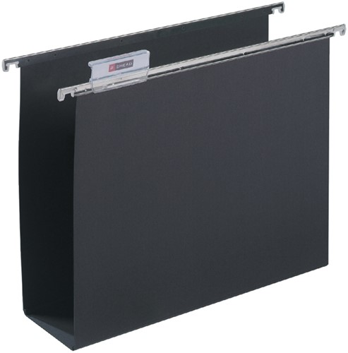 Hangmap Djois Alzicht folio frontaal U-bodem 80mm zwart