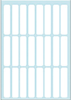 Etiket HERMA 3724 8x36mm wit 168 stuks