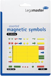 Magneet Legamaster symbolen 10mm geel assorti