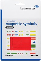 Magneet Legamaster symbolen 10mm rood assorti